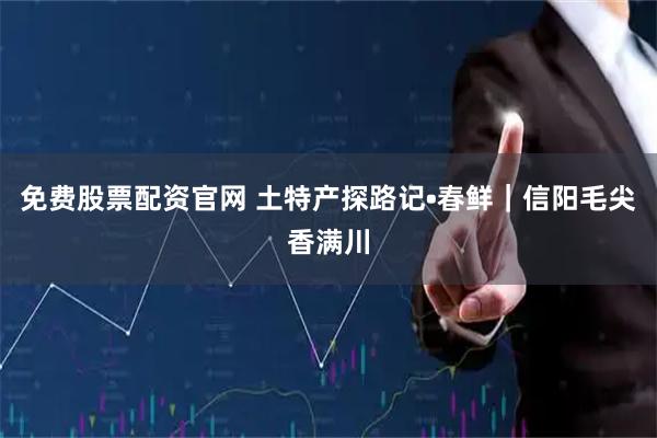 免费股票配资官网 土特产探路记•春鲜｜信阳毛尖香满川